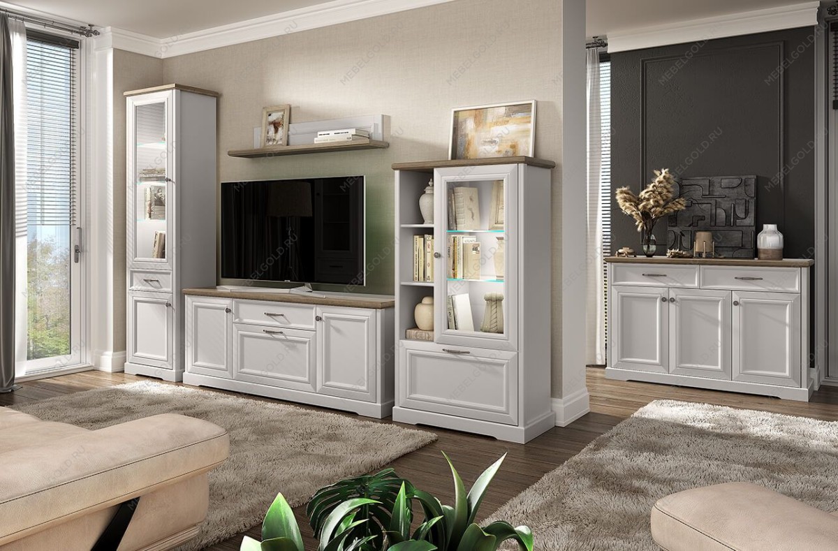 Шкаф с витриной Тоскана 1V1D3N | изображение 4