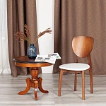 Стул DIAMANTE жесткое сидение, бук, 42 х 42 х 85 см, коричневый / белый | изображение 10