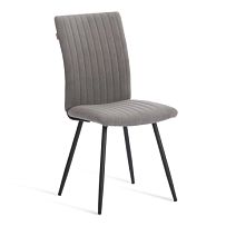 Стул обеденный Monte Carlo, флок, серый/черный, 29, 50х55х93