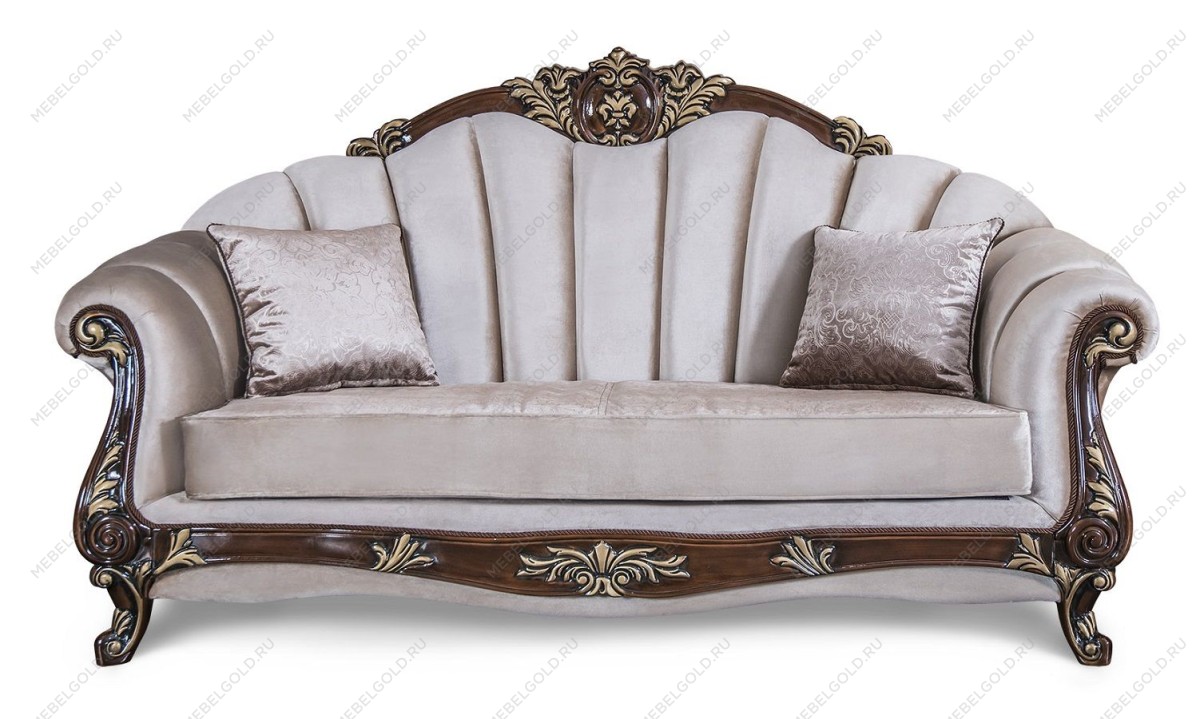 Диван Марселла 3х местный корень дуба глянец | изображение 1