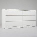 МАЛЬМ / VARMA Комод ИКЕА / IKEA 6D, 160x78x40, пигмент, белый | изображение 1