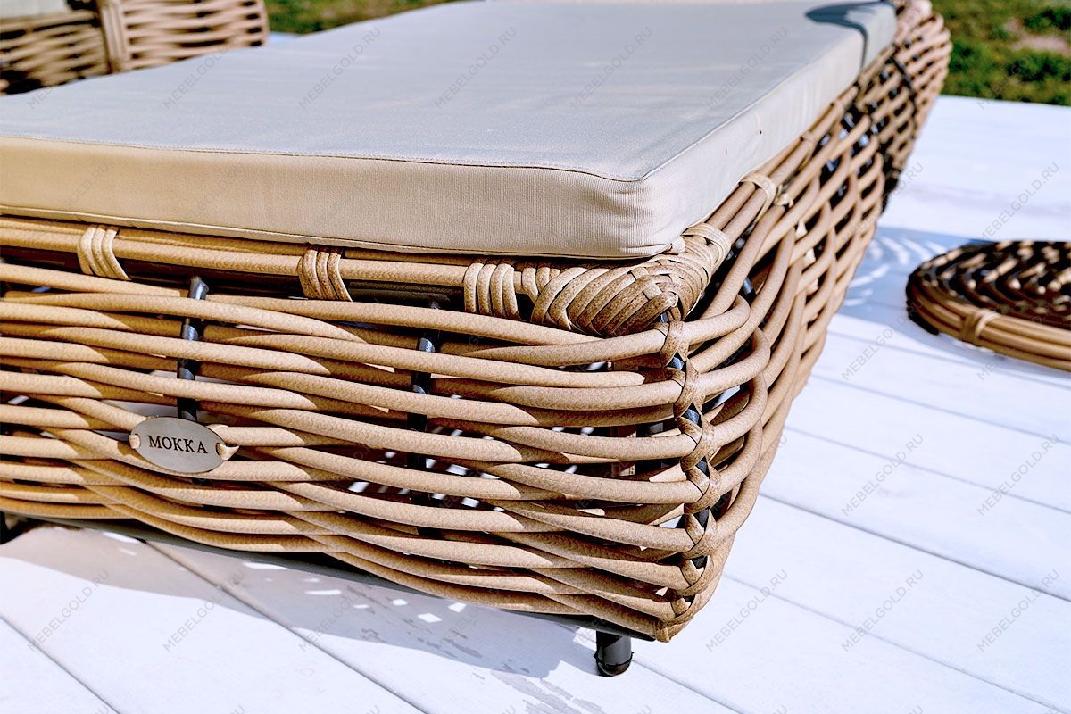 MOKKA MAJORCA Шезлонг, цвет соломенный | изображение 6