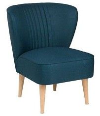 Кресло Унельма сине-зелёный, рогожка