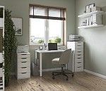 ИНГАР стол письменный ИКЕА / IKEA, 140x75, белый | изображение 4