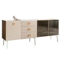 Комод 2.1м Bogemia Woodline Fi (Слоновая кость) (Lakobel/Золото) БМКМ-5[5][10]