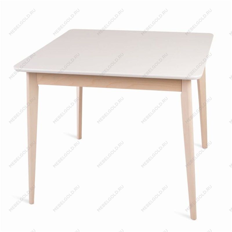 Стол Рэй-0090 (беленый дуб/белая эмаль) Квадратный | изображение 1