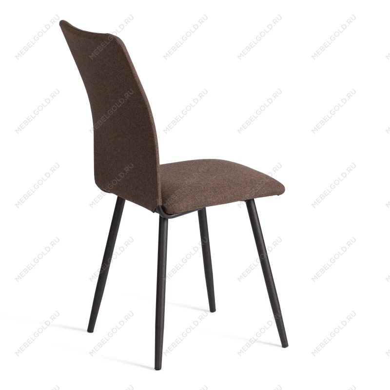 Стул обеденный La Rousse, NEW, ткань рогожка, коричневый/черный, 3М7-147, 45x55x93 см | изображение 2