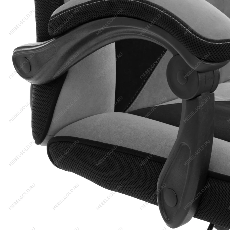 Кресло Arena metalBL, велюр, серый/черный, 29/35 | изображение 9