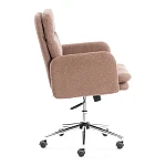 Кресло Dover хром, букле, коричневый, barni cocoa | изображение 1