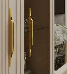 Витрина Замира 2-ств высокая бежевый | изображение 2