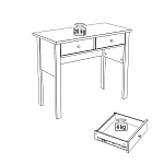 САГА стол туалетный 92х45 темно-бирюзовый | изображение 3