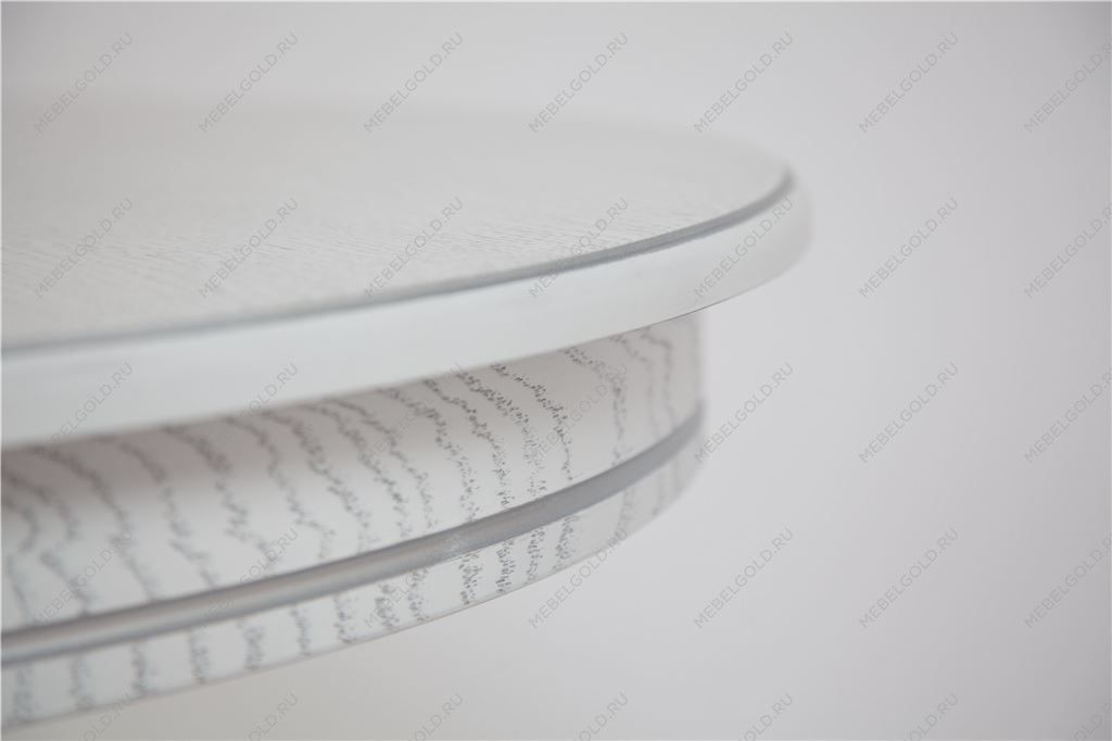 Стол Капелла (цвет Белый/патина серебро/шпон дуб) | изображение 3