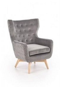 Кресло Halmar MARVEL (серый/черный)