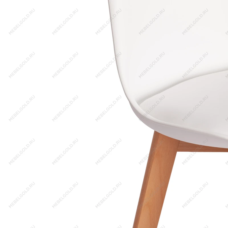 Стул барный TULIP BAR (mod. C1014H-1)/1 шт. в упаковке, пластик/дерево, 42 х 47,5 х 104 см, White (Белый) 70029/ натуральный | изображение 6