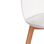 Стул барный TULIP BAR (mod. C1014H-1)/1 шт. в упаковке, пластик/дерево, 42 х 47,5 х 104 см, White (Белый) 70029/ натуральный | изображение 6
