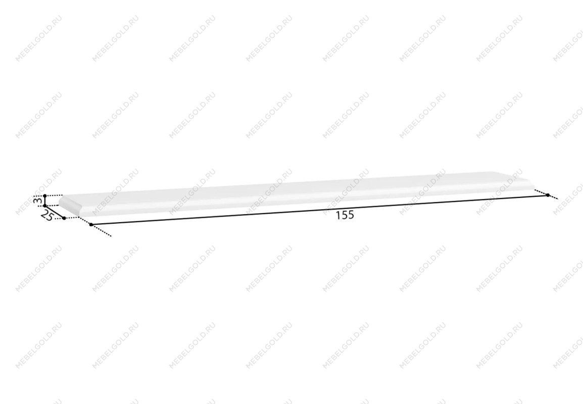 Полка Кентаки POL/155 каштан | изображение 1