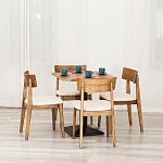 Стул THOR, дерево вяз/ткань лен, груша№3/бежевый лен, 50х48х81,5 см | изображение 11