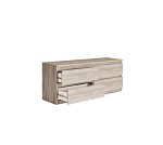 КАСТОР (KULLEN) тумба ИКЕА / IKEA 4 ящика сонома | изображение 2