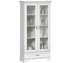 Шкаф с витриной Кентаки REG2W1S белый - Выставка м. Марьина роща