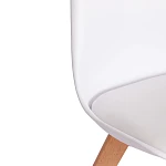 Стул TULIP (mod. 73-1), дерево/пластик/экокожа, 47,5x55x80 см, Белый (White) | изображение 6