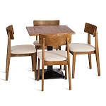 Стул THOR, дерево вяз/ткань лен, груша№3/бежевый лен, 50х48х81,5 см | изображение 5