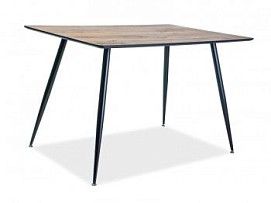 Стол обеденный Signal REMUS 120 (орех/черный)