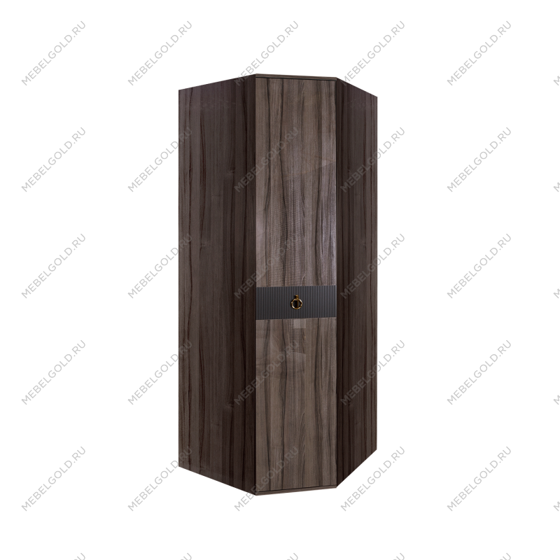 Шкаф угловой Римини СОЛО (Орех империя/Золото) РМШУ2/1(s)