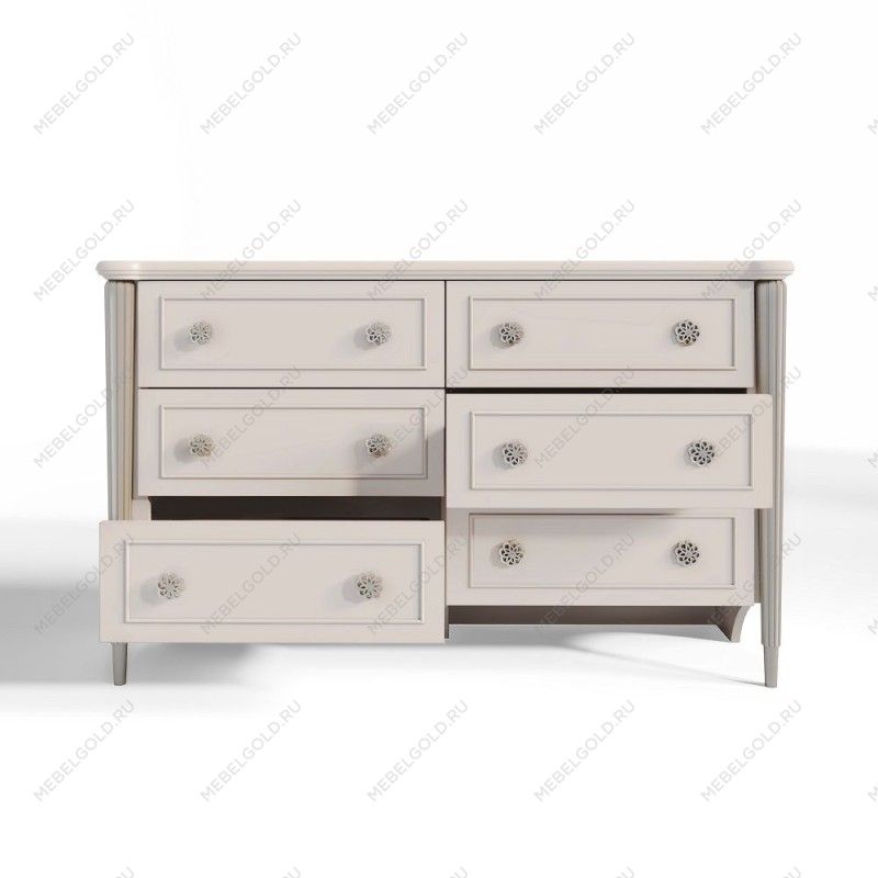 Комод Диана 6 ящиков бежевый | изображение 1
