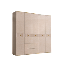 Шкаф 5-ти дверный с ящиками Римини СОЛО (Латте/Золото) РМШ2/51(s)