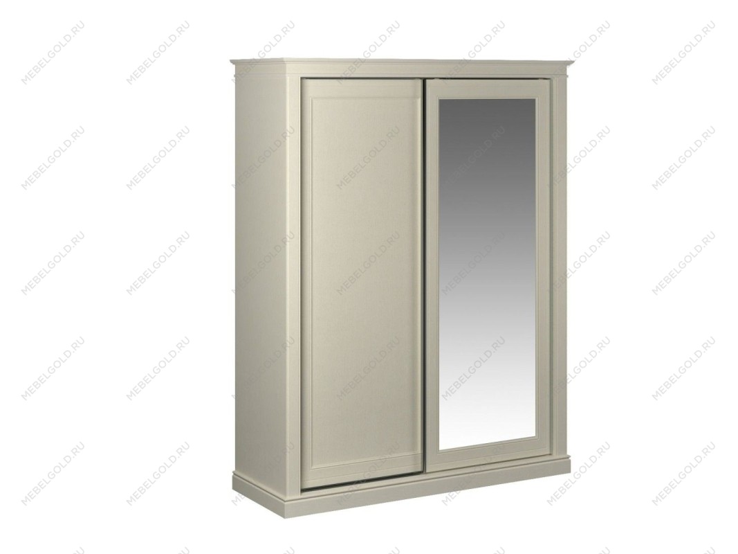 Шкаф-купе 2-х дверный, Сиена (1814*654*2304), двери комбинированные, Береза бежевая