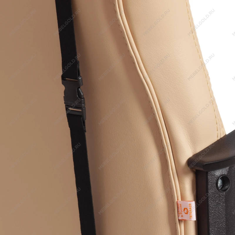 Кресло DRIVER (22), кож/зам/ткань, бежевый/бронза, 36-34/TW-21 | изображение 12