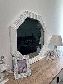 Зеркало Стелла белый