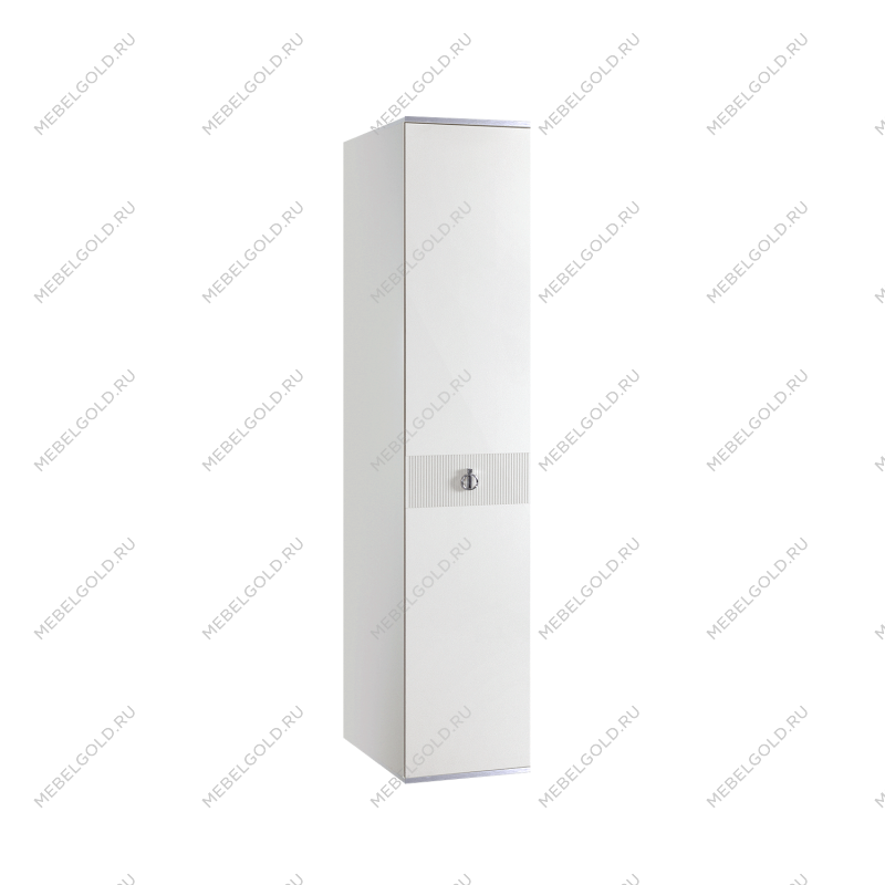 Шкаф 1-но дверный Римини СОЛО (Бежевый/Серебро) РМШ2/1(s)