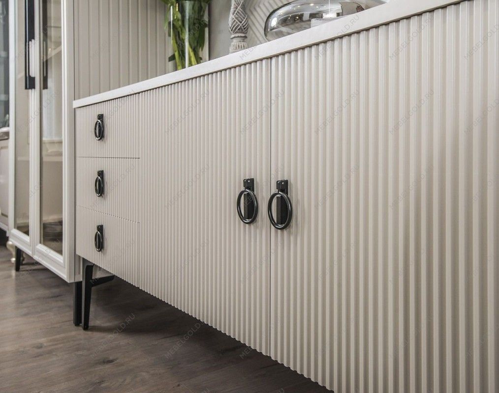 Гостиная Стелла 1+тв+2 светло серый камень | изображение 14