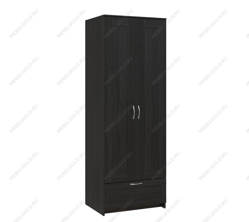 БРИМНЭС / СИРИУС Шкаф двухстворчатый ИКЕА / IKEA с выдвижным ящиком Дуб Венге | изображение 3