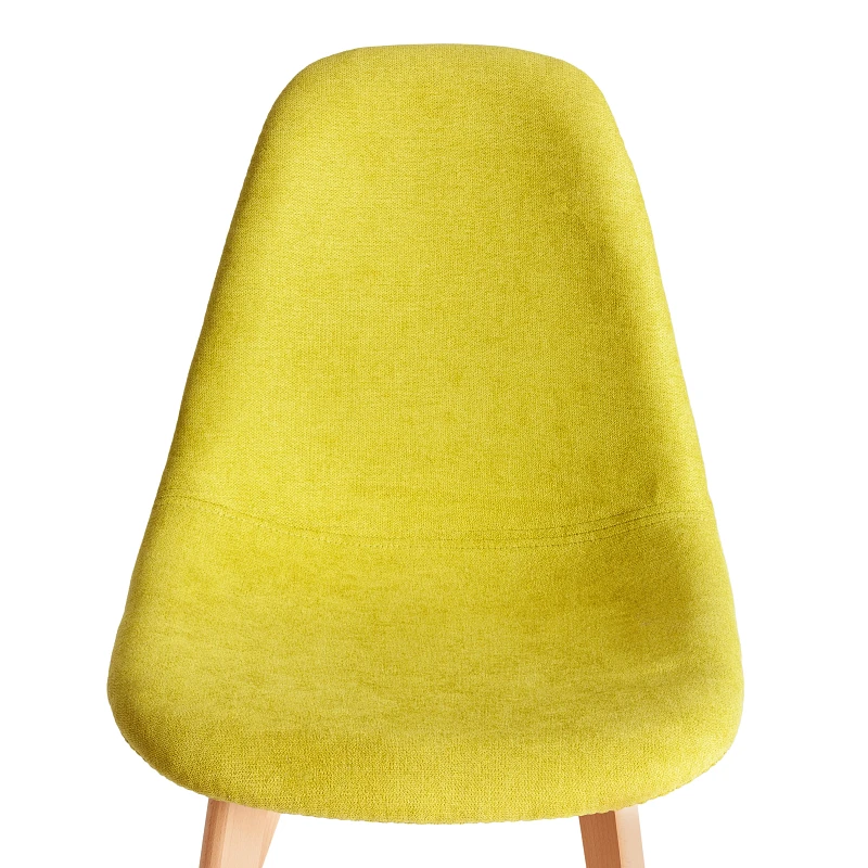 Стул CINDY SOFT (mod. C1021F1-1), фактурный велюр/дерево бук, 55 х 48 х 83 см, Светло-зеленый LY1701-8 / натуральный | изображение 5