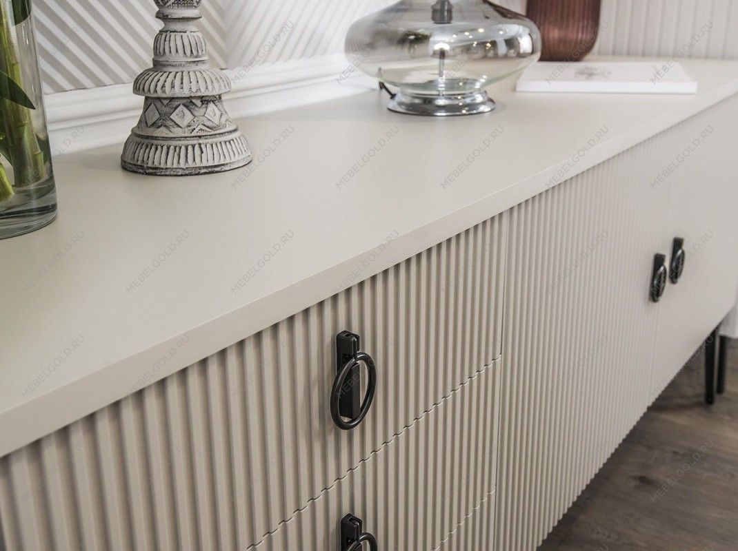 Гостиная Стелла 1+тв+2 светло серый камень | изображение 16