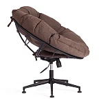 Кресло CLOUDE, рогожка/металл, 97х98х90-96см, коричневый, 3М7-147 | изображение 2