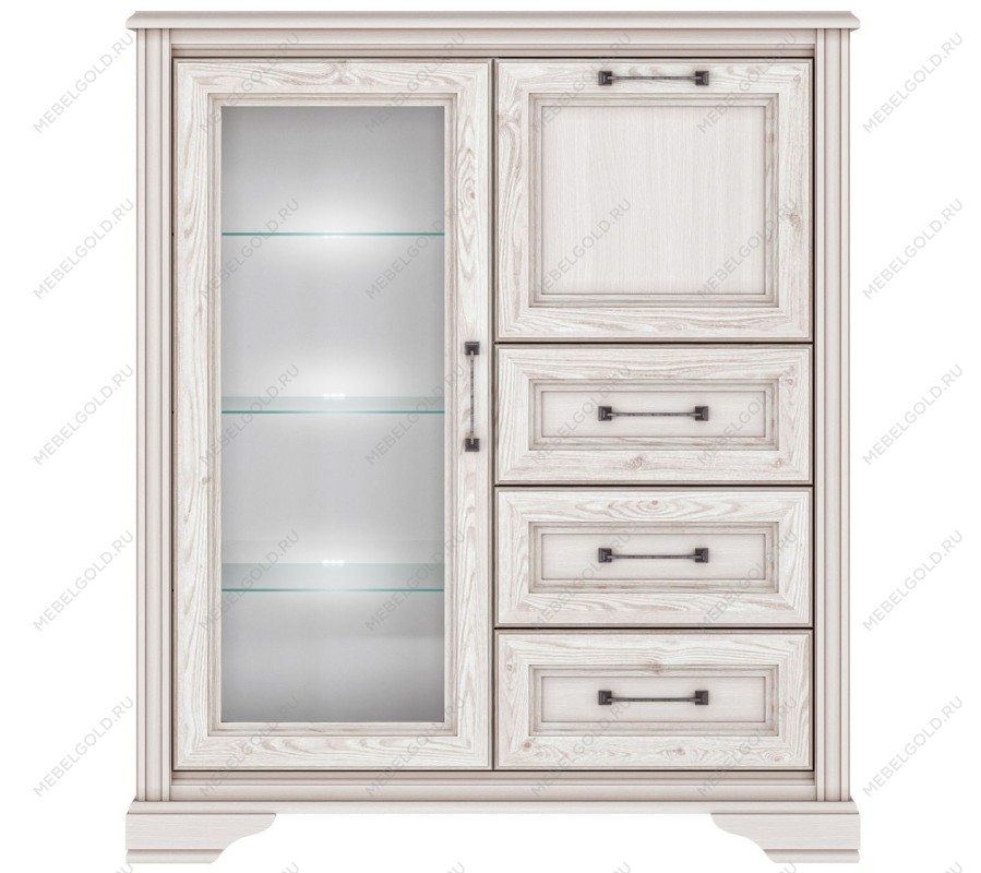 Тумба Стилиус KOM1W1B3S с подсветкой (Лиственница сибирская)