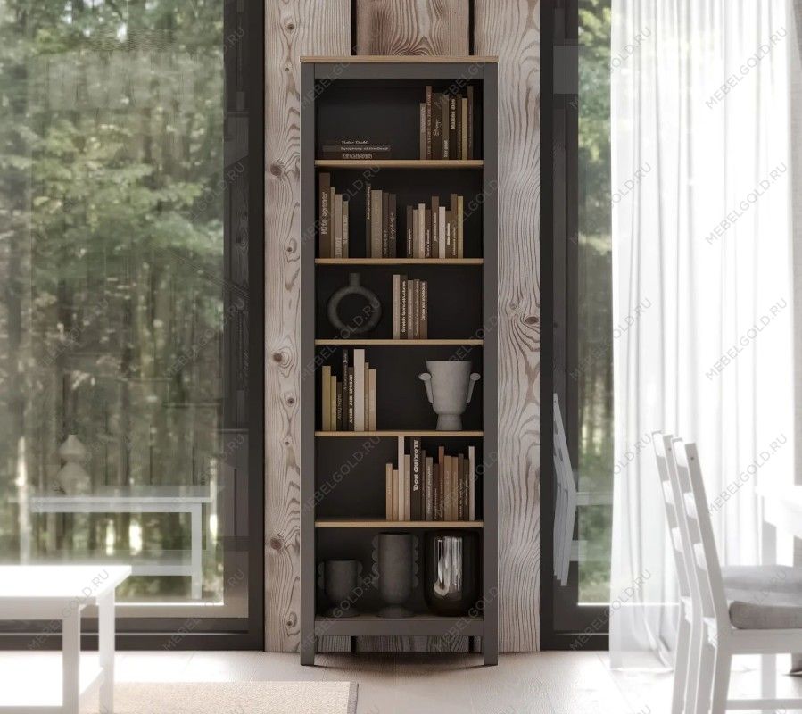 САГА стеллаж 70 серый/ясень | изображение 4