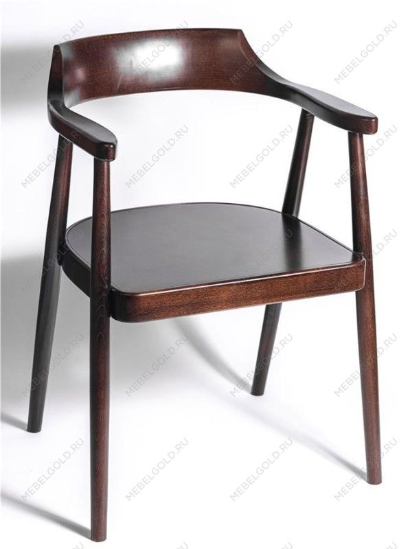 Полукресло венское Mercurius (темный орех) жесткое сиденье