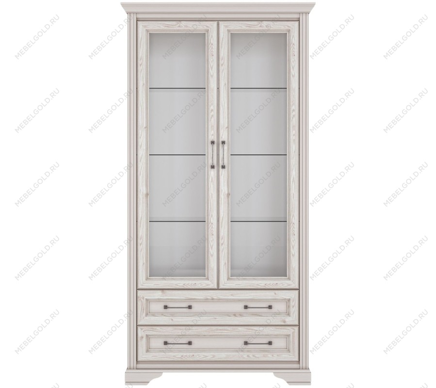 Шкаф-витрина Стилиус REG2W2S (Лиственница сибирская)