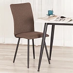 Стул обеденный La Rousse, NEW, ткань рогожка, коричневый/черный, 3М7-147, 45x55x93 см | изображение 12