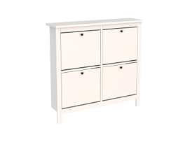 САГА тумба для обуви 113х108 белая