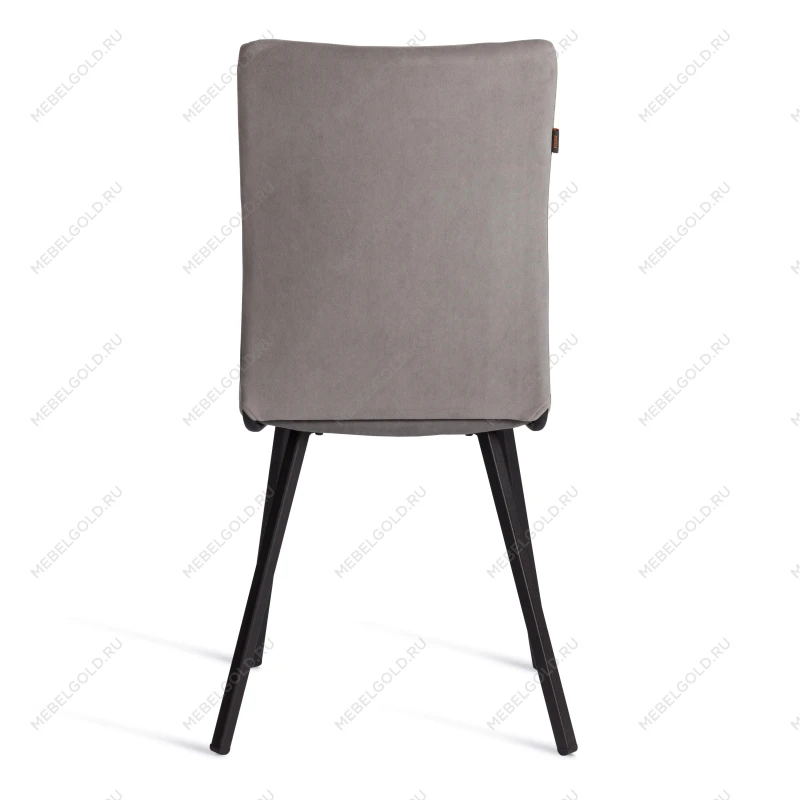 Стул обеденный La Rousse, флок, серый/черный, 29, 49х50х93 | изображение 4