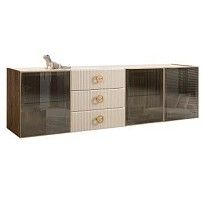 Комод 2.1м Bogemia Woodline Fly Fi (Слоновая кость) (Lakobel/Золото) БМКМ-5[5]