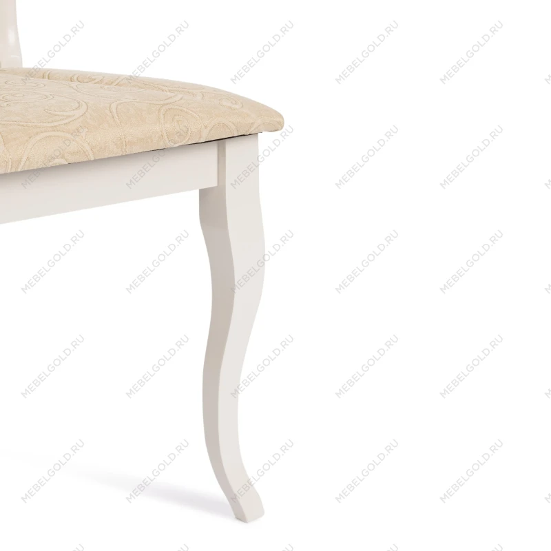 Стул Opera ( OP-SC ), дерево гевея, 45х53х97см, ivory white (слоновая кость 2-5), ткань бежевая (A168B) | изображение 7