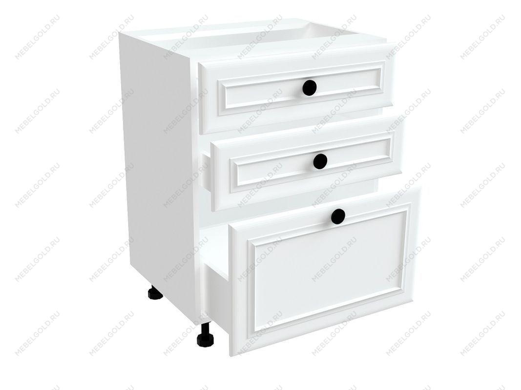 Стол с ящиками СЯ-60, Бьянка (600*470*820) Белый, 21115