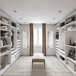 Полка МАКС длинная в двухдверный узкий шкаф, ДСП, цвет белый | изображение 3