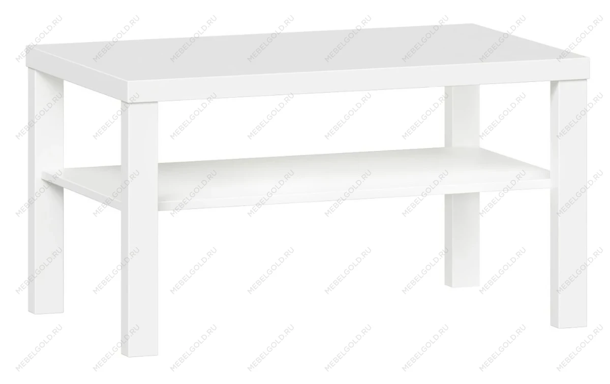 ЛАКК / ЭНКЕЛЬ Журнальный стол ИКЕА / IKEA 82, тамбурат, цвет белый